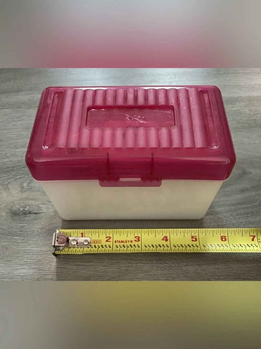 Vintage Recipe Box with Tons Of Hand Written & Clipped Recipes Mid-Century Pink